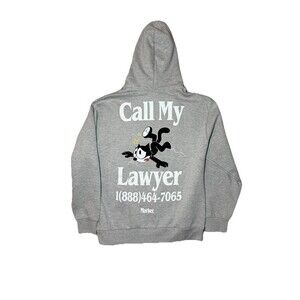 Market x Felix The Cat Call My Lawyer Gray Hoodie Size Large